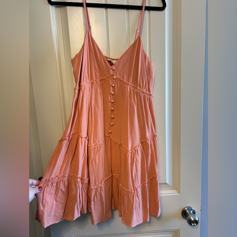 NWT New In floaty peach mini dress size medium